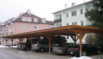 Haidbauer Holzbau - Carports Eingang