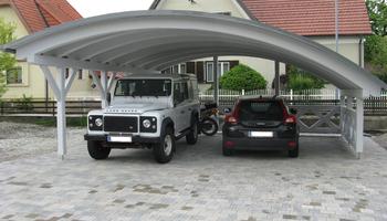 Rundbogen-Carport